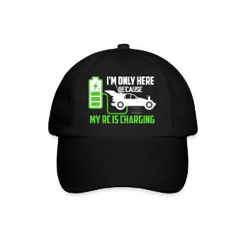 Je ne suis ici que parce que ma RC charge un modèle de voiture - Casquette classique - noir/noir - Devant