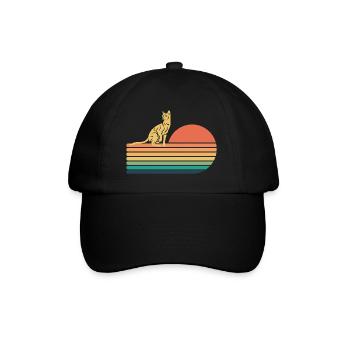 Havana Brown Cat Retro Vintage - Casquette classique - noir/noir - Devant