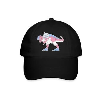A Dinosaur But Not A Fossil - Baseballkappe - Schwarz/Schwarz - Vorne