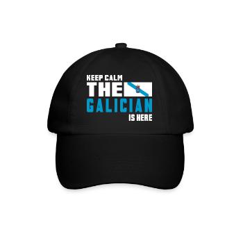 keep calm Galicia flags design - Baseball Cap - black/black - Front