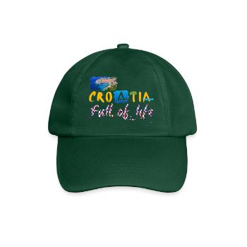 Croatia Croatian Hrvatska Croatia Croats Croat - Baseball Cap - bottle green - Front