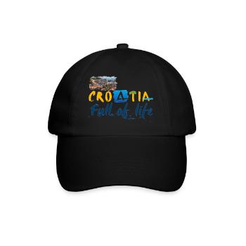 Croatia Croatian Hrvatska Croatia Croats Croat - Baseball Cap - black/black - Front