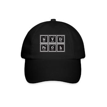 Liverpool | Periodensystem der Elemente - Baseballkappe - Schwarz/Schwarz - Vorne