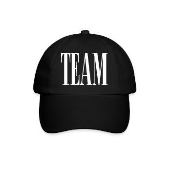 Team - Baseballkappe - Schwarz/Schwarz - Vorne