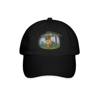 Tigres - Faune - Nature - Forêt - Forêt - Casquette classique - noir/noir - Devant