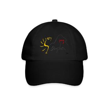 Kempten - Baseballkappe - Schwarz/Schwarz - Vorne