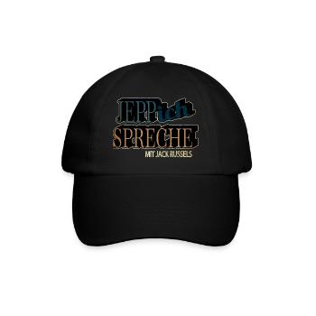 schäferhund lustig lieblingshund spaß geschenk - Baseballkappe - Schwarz/Schwarz - Vorne