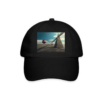 Surreal 3D design - Baseball Cap - black/black - Front