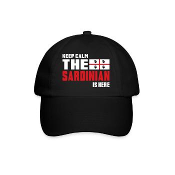 Keep Calm Sardinia flag design - Baseball Cap - black/black - Front
