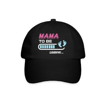 future maman. Patienter cadeau naissance - Casquette classique - noir/noir - Devant