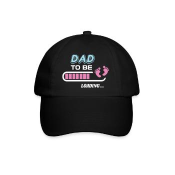 futur papa. Patienter cadeau naissance - Casquette classique - noir/noir - Devant