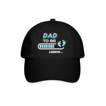 Dad to be. Wait birth gift - Baseball Cap - black/black - Front