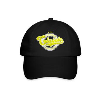 Classic old fashion denim vintage goods yellow - Baseball Cap - black/black - Front