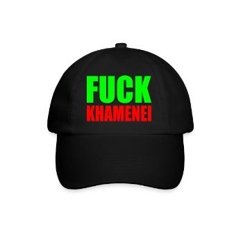 Fuck khamenei Chamenei - iran - Baseball Cap - black/black - Front