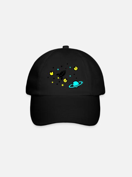 Universe - Baseballkappe - Schwarz/Schwarz