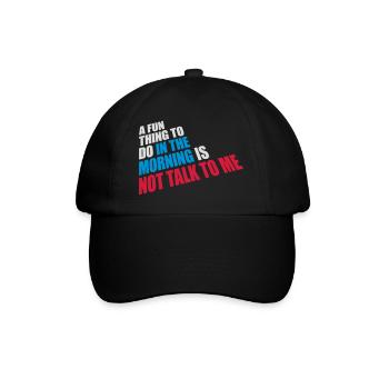 ne me parle pas - Casquette classique - noir/noir - Devant