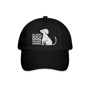 Citation Apportez mon chien - Casquette classique - noir/noir - Devant