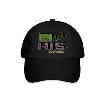 heart funny quote boys birthday present one race - Baseball Cap - black/black - Front
