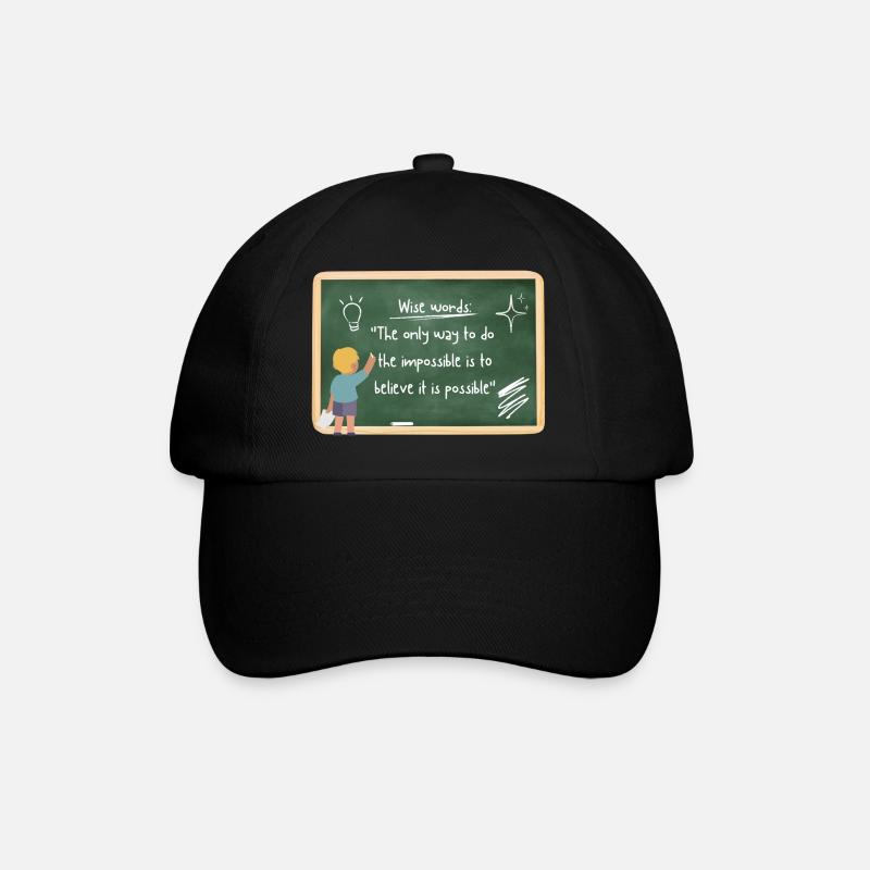CLEVER SAYING - Baseball Cap - black/black