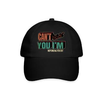 Bday Jokes Telescope Birthday Present Idea Art - Baseball Cap - black/black - Front