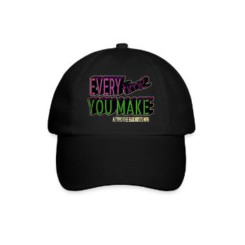 anniversary birthday present blogging funny quote - Baseballkappe - Schwarz/Schwarz - Vorne