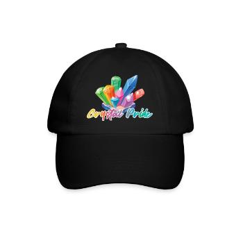 Crystal Pride- colorful crystals - Baseball Cap - black/black - Front