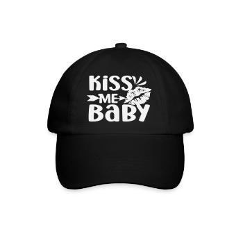 Kiss Me Baby - Baseball Cap - black/black - Front