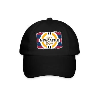 Blauer Roter Turm aus - Baseballkappe - Schwarz/Schwarz - Vorne