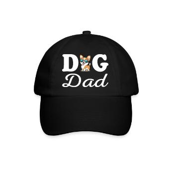 Dog Dad - Baseball Cap - black/black - Front