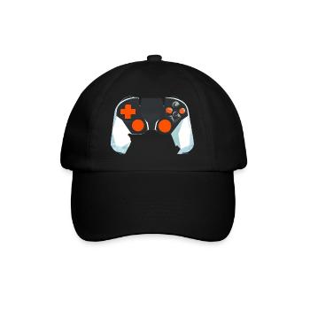 Gamer Controller Gaming Gaming Gamer Jeu vidéo - Casquette classique - noir/noir - Devant