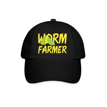 Worm Farmer - Baseballkappe - Schwarz/Schwarz - Vorne