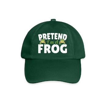 Funny Pretend at A Frog Herpetologist Froggy Amphi - Baseball Cap - bottle green - Front