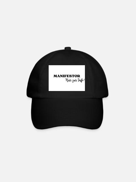Human Design Energietyp Strategie Manifestor - Baseballkappe - Schwarz/Schwarz