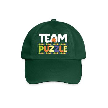 Puzzle fan puzzler puzzle pièces de puzzle - Casquette classique - vert bouteille - Devant