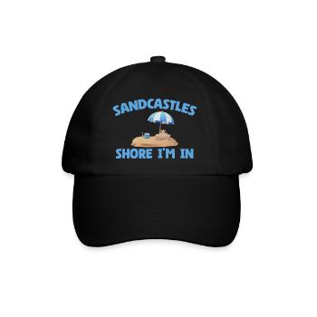 Kids Sandcastle Kit Gear Sandcastle Set Toys - Baseballkappe - Schwarz/Schwarz - Vorne