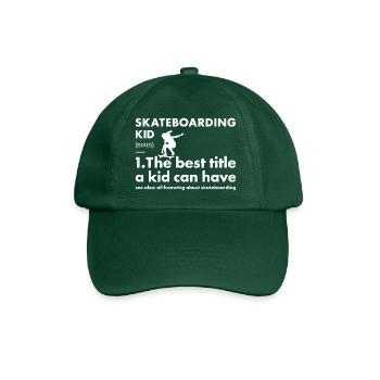 Sport Kid Skateboard - Casquette classique - vert bouteille - Devant