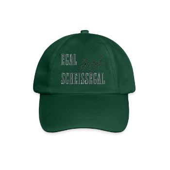 Egal Illegal Scheißegal - Text Spruch summitXpeak - Baseballkappe - Flaschengrün - Vorne