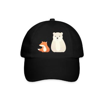 Cute animal motifs for children - Baseball Cap - black/black - Front