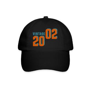 Vintage rétro 2002 - Casquette classique - noir/noir - Devant