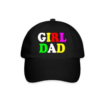Girl dad - Baseballkappe - Schwarz/Schwarz - Vorne
