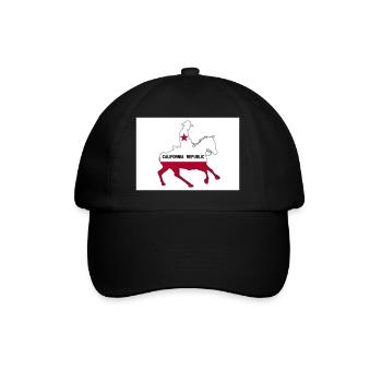 California State Flag Cowboy - Baseball Cap - black/black - Front