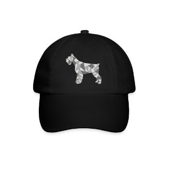 GEOMETRIC SCHNAUZER gris - Casquette classique - noir/noir - Devant