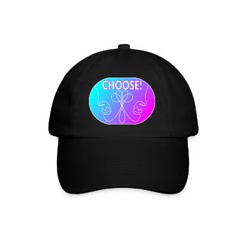 Dessin au trait - Choisir - Casquette classique - noir/noir - Devant