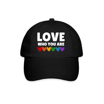 Lgbtqia. Aimez qui vous êtes - Casquette classique - noir/noir - Devant
