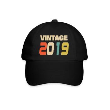 2019 Vintage Retro Classic 2019 - Baseball Cap - black/black - Front