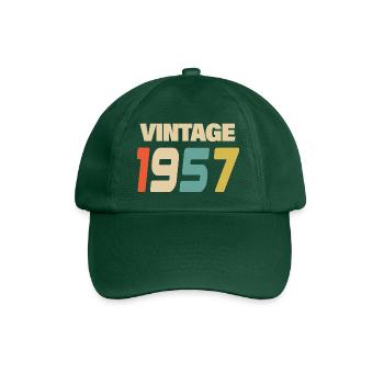 1957 Vintage Retro Classique 1957 - Casquette classique - vert bouteille - Devant