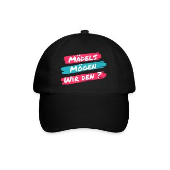 Les filles, est-ce qu’on l’aime ? Drôle de dicton d’un clic - Casquette classique - noir/noir - Devant