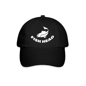FISH HEAD - Baseball Cap - black/black - Front