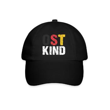 Ost Kind DDR Osten Ossi - Baseballkappe - Schwarz/Schwarz - Vorne