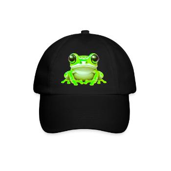 Grenouille - Casquette classique - noir/noir - Devant